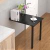 ZYYLIVR Folding Wooden Wall-Mounted Table with Legs, 80 x 80 cm (Color C) view 4