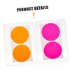 LALAFINA 100 Blank Self-Adhesive Round PVC Coding Labels, Residue-Free, Random Colors view 2