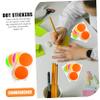 LALAFINA 100 Blank Self-Adhesive Round PVC Coding Labels, Residue-Free, Random Colors view 3