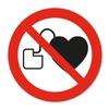 iSecur No Entry Pacemaker Sticker, 10 cm, P007 view 1