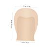 Halloween Gift Idea Latex Bald Cap for Adults, Khaki view 2