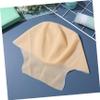 Halloween Gift Idea Latex Bald Cap for Adults, Khaki view 3