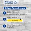 INDIGOS UG Door Sign - Personalized Aluminum Composite Sign - House, Yellow, 70 cm view 2