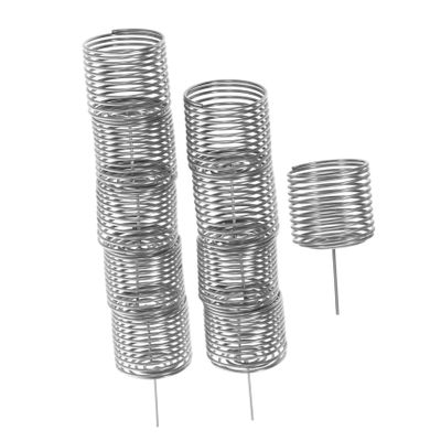 Stainless Steel Fertilizer Baskets, 10 Pieces, Silver, for Potted Plants