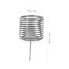 Stainless Steel Fertilizer Baskets, 10 Pieces, Silver, for Potted Plants view 2