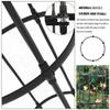 Weather-Resistant Metal Garden Obelisk Trellis, 280 x 50 cm, Black view 2