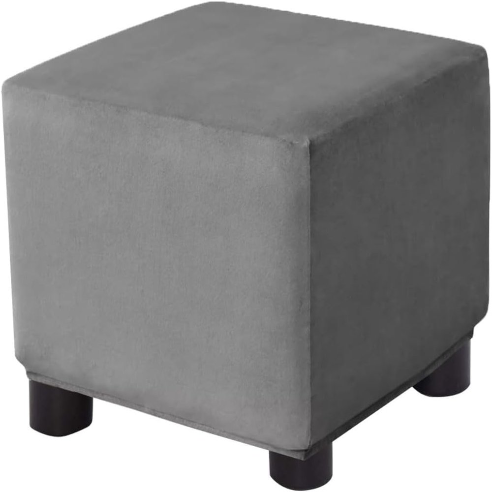 Ottoman Slipcover, 40x40/50x50/60x60, Stretch Cover for Square/Rectangular Footstools, Color #6
