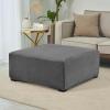 Ottoman Slipcover, 40x40/50x50/60x60, Stretch Cover for Square/Rectangular Footstools, Color #6 view 2