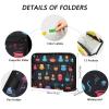Water Ghost Accordion File Folder, 13 Pockets, A4, Zippered view 3