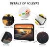 Road Car Accordion File Folder with 13 Pockets, A4, Zipper view 3