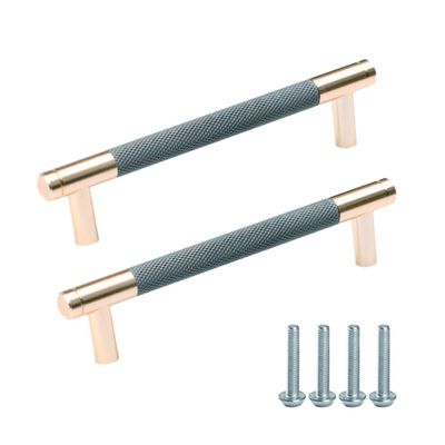 FEEIMOL 2-Pack Knurled Cabinet Handles, 128 mm