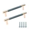 FEEIMOL 2-Pack Knurled Cabinet Handles, 128 mm view 1