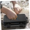 Veemoon Dustproof ABS Survival Box, Black, Outdoor Storage Case view 3