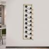 SuhoFutus Wall-Mounted Metal Wine Rack, Gold, 36 × 150 cm view 3
