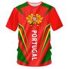 YuanDiann 2024 European Football Cup Portugal Fans T-Shirt, Short Sleeve, Quick-Dry, Sizes XS–5XL view 1