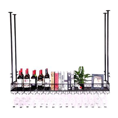 ETPQIRHDS Wine Rack and Glass Holder for Wall Shelves