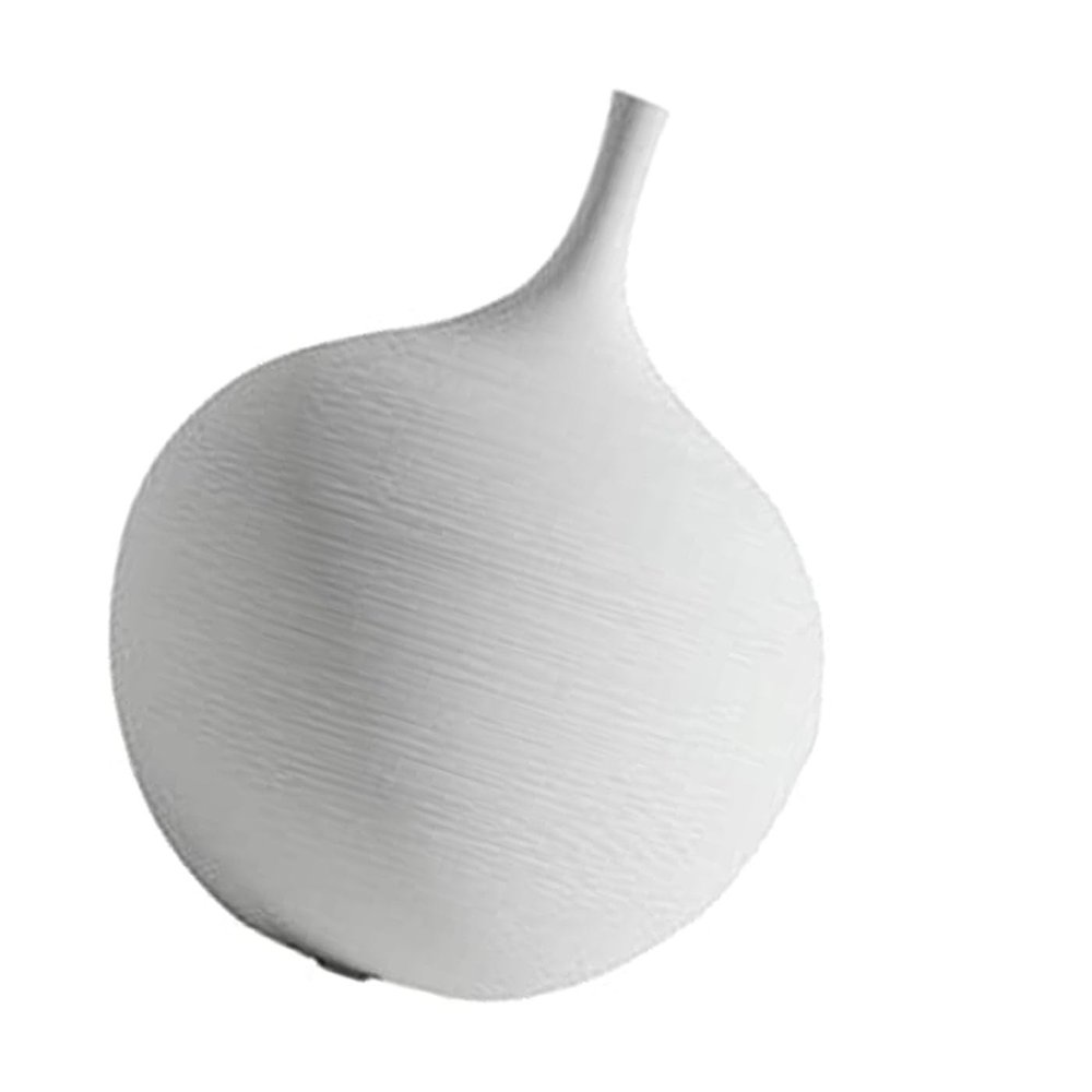 Small Decorative Ceramic Vase, Nordic Style, White 3, 1 Pc.