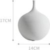 Small Decorative Ceramic Vase, Nordic Style, White 3, 1 Pc. view 4
