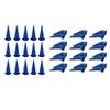 Grendly 50-Piece Right-Angle Nozzle Set for Bulk Caulking Tools, Blue view 1