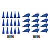 Grendly 50-Piece Right-Angle Nozzle Set for Bulk Caulking Tools, Blue view 4