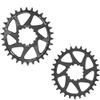 CAFFEN Bicycle Chainring, Aluminum Alloy, 34T Black Oval, 3 mm Offset view 3