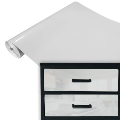 DecoMeister Furniture Adhesive Film 45 x 100 cm – Light Gray Gloss