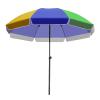 TEmkin Stylish and Durable Round Patio Umbrella: Garden Umbrella with 8 Ribs and 360° Universal Rotation for Outdoor Use view 1