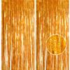 Gold Laser Glitter Tinsel Curtain for Doors and Parties view 1