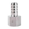 SS304 Stainless Steel Hose Barb Fitting, 1/8 in and 1/4 in Female Thread, 4/6/8/10 mm view 1
