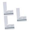 UKCOCO 3-Piece High-Precision Stainless Steel Square Ruler, Thickened Woodworking Measuring Gauge view 1