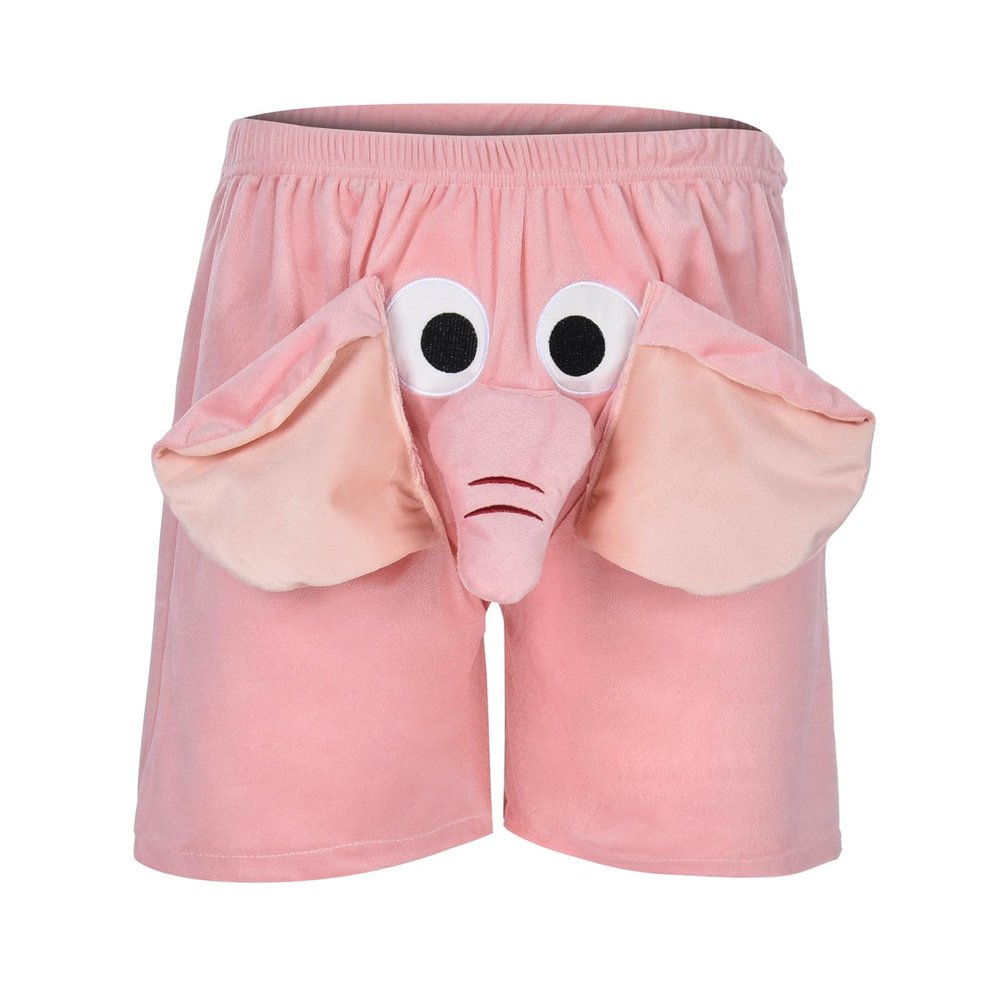 RUMAOZIA Elephant Men's Underwear Shorts, Loose Unisex Lounge and Pajama Shorts