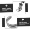 jojofuny 100-Piece Stainless Steel U-Shaped Iron Cable Clamps, Lightweight and Sturdy Strap Clamps for Indoor and Cylindrical Applications view 2
