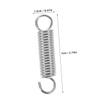 8 Stainless Steel Extension Springs with Hooks, Small Mechanical Springs view 2