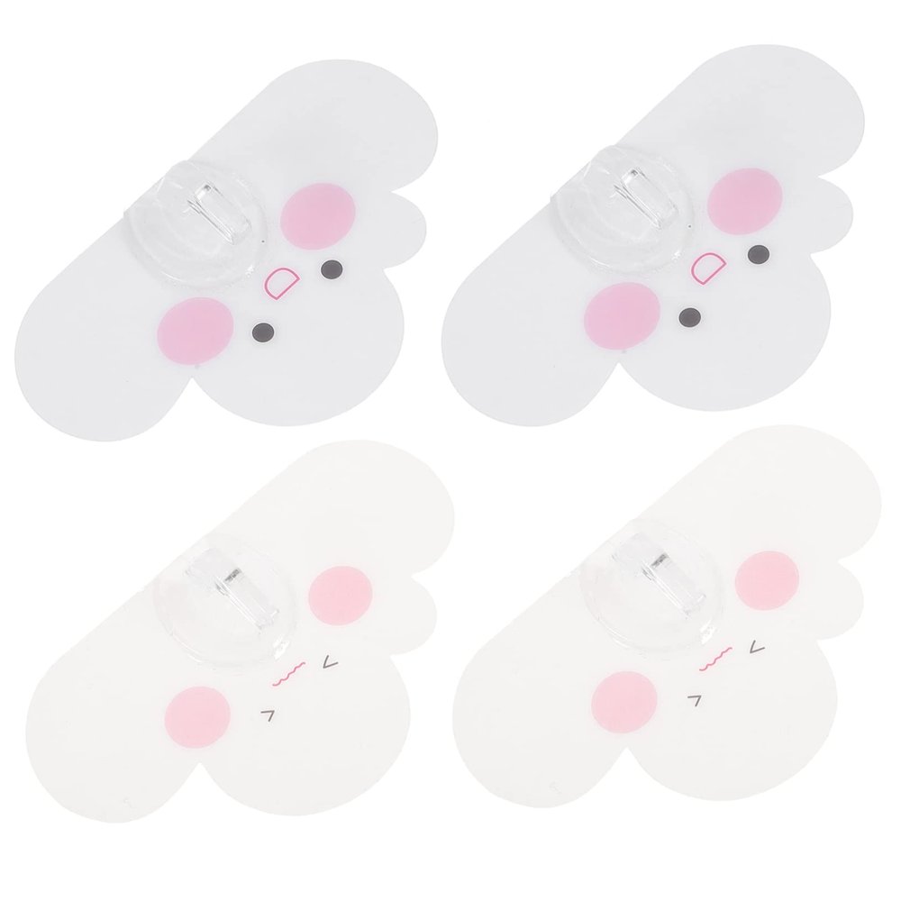 MAGICLULU 4-Pack Cloud-Shaped Sticky Wall Hooks