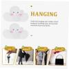 MAGICLULU 4-Pack Cloud-Shaped Sticky Wall Hooks view 3