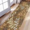 Siunwdiy Hallway Runner Rug, Non-Slip, 120 x 330 cm, Vintage Leaf Design view 4