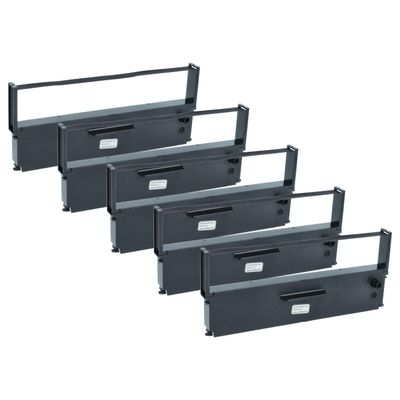vhbw 5-Pack Ribbon Replacement for Epson S015369 Dot-Matrix Printers