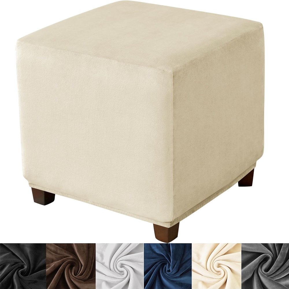 Ottoman Slipcover for 40x40, 50x50, or 60x60 cm Footstools