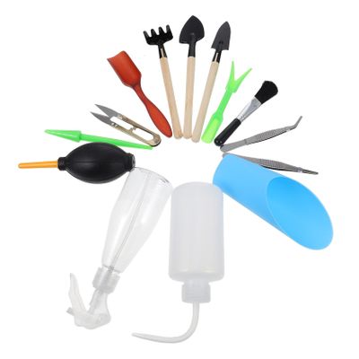 SEWOART Garden Hand Tool Set with Mini Trowel and Scissors for Bonsai or Potted Plants