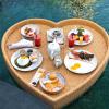 Luxury Floating Serving Tray with Handles view 4