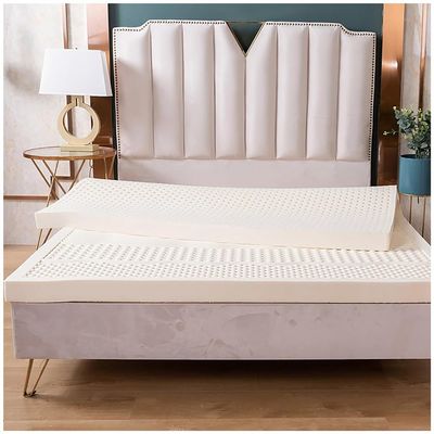 100% Organic Natural Latex Mattress, Breathable and Comfortable, 5/7.5/10 cm Thick, Durable and Not Easily Collapsed, 10 cm, 200 x 220 cm (79 x 86 in)