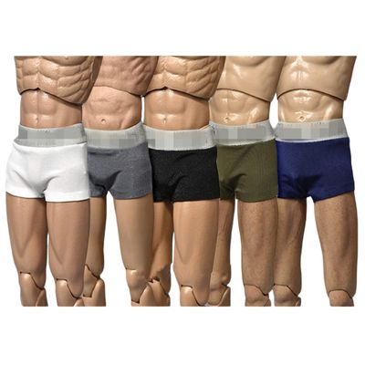1/6 Scale Men's Briefs for 12-Inch Male Action Figures, White