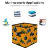 VAPOKF Foldable Fabric Storage Cube with Handles, Bulldozer Tractor Cars view 2