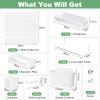 QUARKZMAN 4-Piece Plastic Pegboard Wall Organization Kit with Toilet Paper Holder, Hooks, Bins and Divider view 2