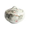 WouND Japanese Hand-Painted Ceramic Steaming Bowl with Lid view 1