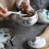 WouND Japanese Hand-Painted Ceramic Steaming Bowl with Lid view 3