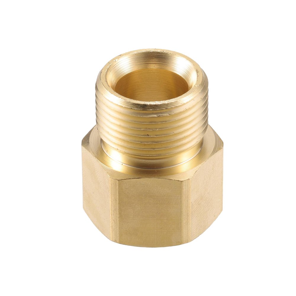 VekAuto Pressure Washer Adapter, M22 x 1.5, 1 Pc, Brass