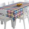 HEKO PANELS Washable Tablecloth, Colorful Plaid, 140 x 400 cm view 1