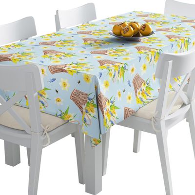 HEKO PANELS Washable Tablecloth, Daffodils Spring, 140 x 450 cm