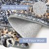 KOZYFLY Round Boho Vintage Rug, 91.4 cm, Washable, Non-Slip, Gold/Orange/Navy view 4